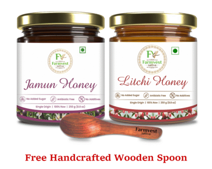 Super Saver Raw Honey Combo | Litchi & Jamun (250 Gm Each)