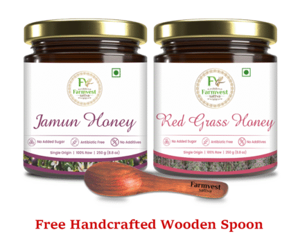 Super Saver Raw Honey Combo | Jamun & Red Grass (250 Gm Each)
