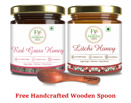 Super Saver Raw Honey Combo | Litchi & Red Grass (250 Gm Each)